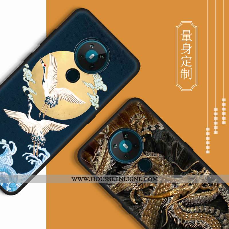 Coque Nokia 5.3 Dessin Animé Vintage Silicone Téléphone Portable Net Rouge Multicolore Tendance Colo