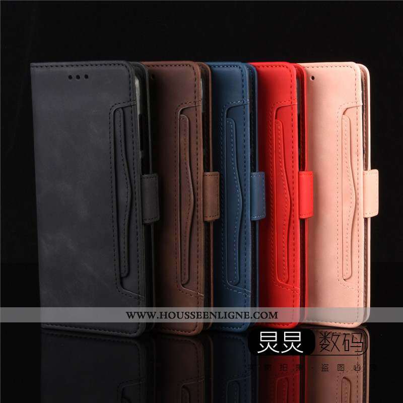 Coque Nokia 5.3 Protection Cuir Carte Clamshell Téléphone Portable Bleu Marin Bleu Foncé