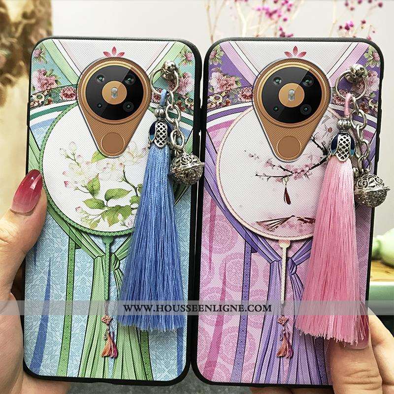 Coque Nokia 5.3 Vintage Silicone Nouveau Étui Protection Vert Verte