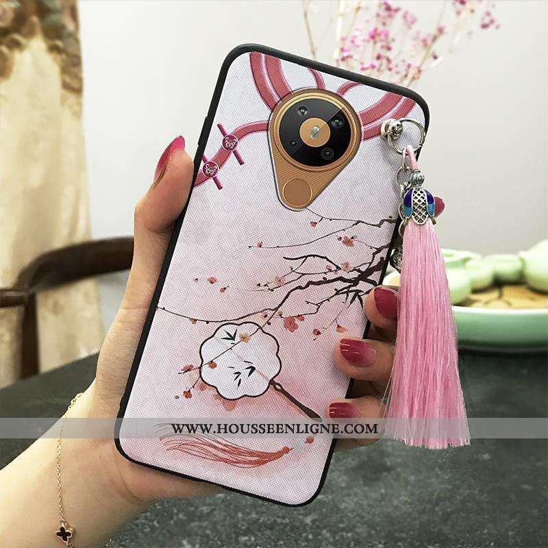 Coque Nokia 5.3 Vintage Silicone Nouveau Étui Protection Vert Verte