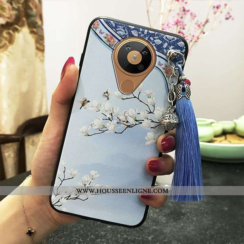 Coque Nokia 5.3 Vintage Silicone Nouveau Étui Protection Vert Verte