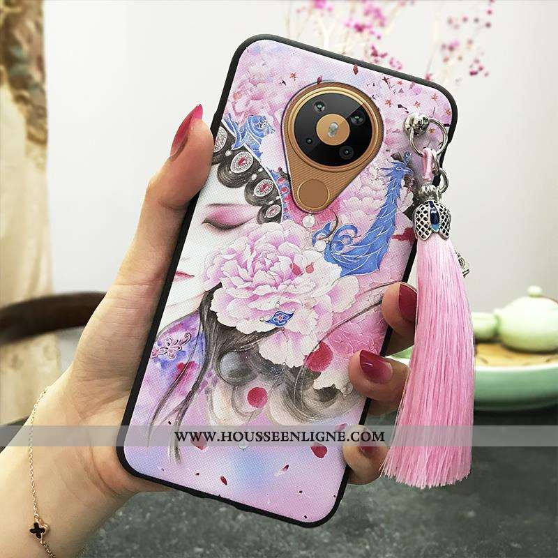 Coque Nokia 5.3 Vintage Silicone Nouveau Étui Protection Vert Verte