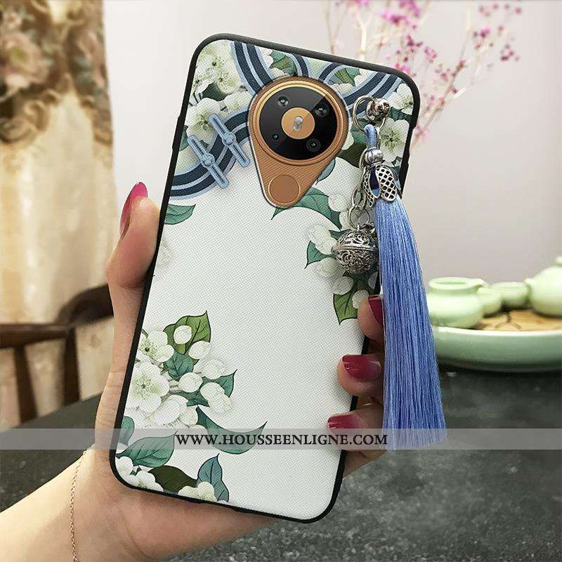 Coque Nokia 5.3 Vintage Silicone Nouveau Étui Protection Vert Verte