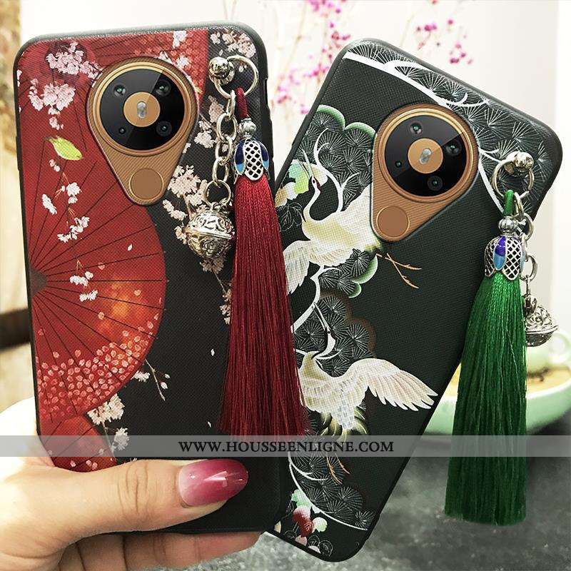 Coque Nokia 5.3 Vintage Silicone Nouveau Étui Protection Vert Verte