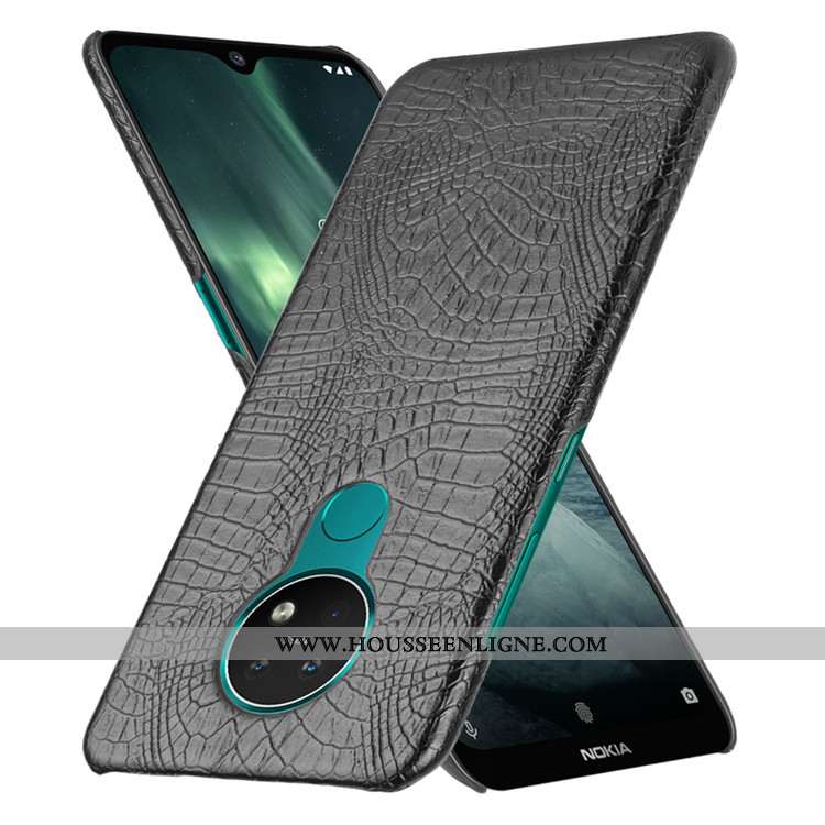 Coque Nokia 6.2 Modèle Fleurie Protection Noir Difficile Étui Téléphone Portable