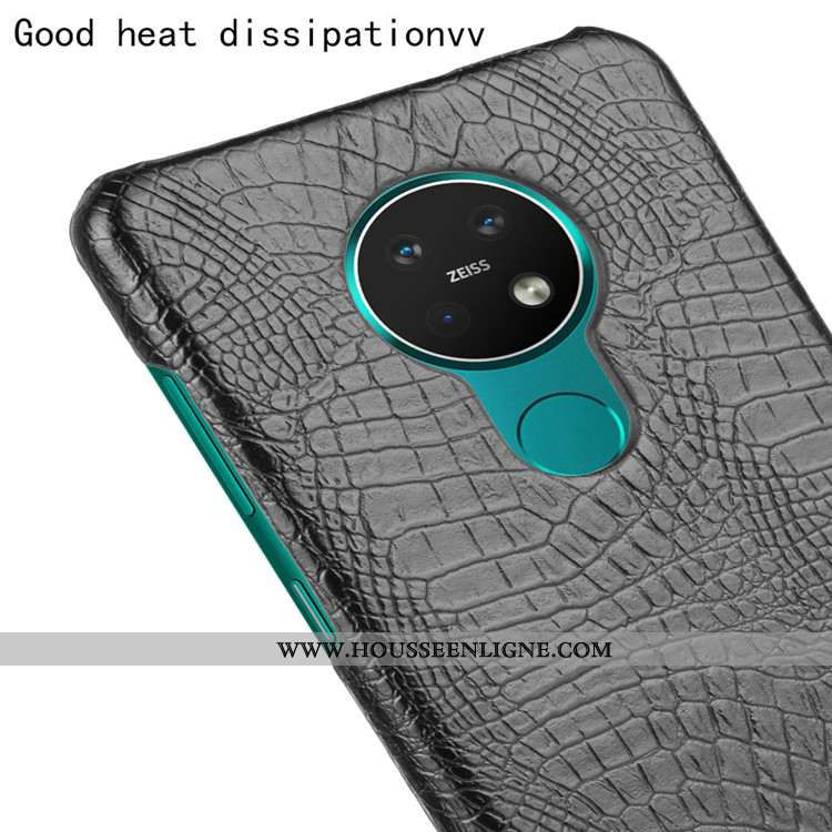 Coque Nokia 6.2 Modèle Fleurie Protection Noir Difficile Étui Téléphone Portable