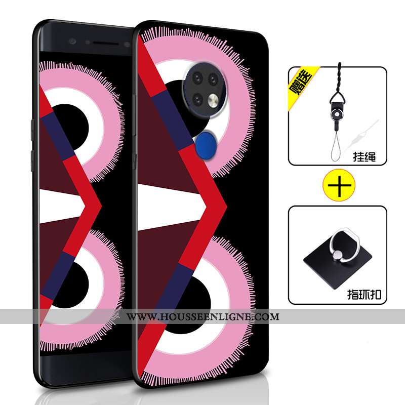 Coque Nokia 6.2 Personnalité Fluide Doux Protection Silicone Tout Compris Étui Incassable Bleu Foncé