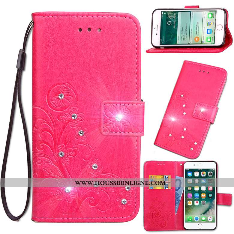 Coque Nokia 6.2 Protection Cuir Rouge Incassable Étui Téléphone Portable