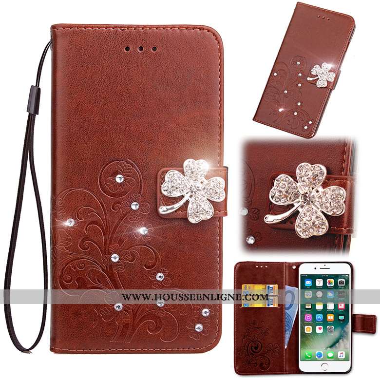 Coque Nokia 6.2 Protection Cuir Rouge Incassable Étui Téléphone Portable