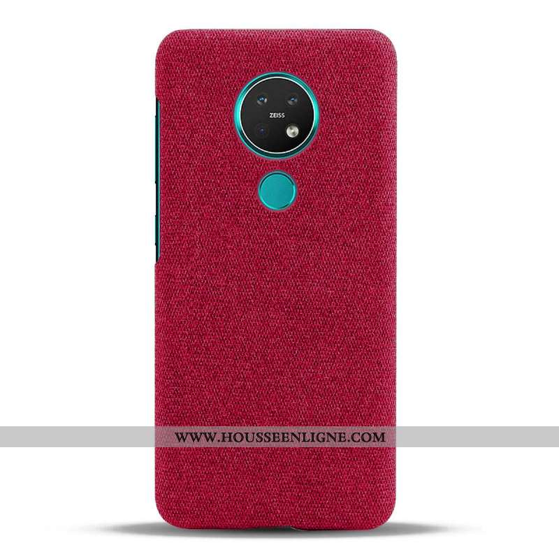 Coque Nokia 6.2 Protection Légère Étui Gris Téléphone Portable Incassable Tissu