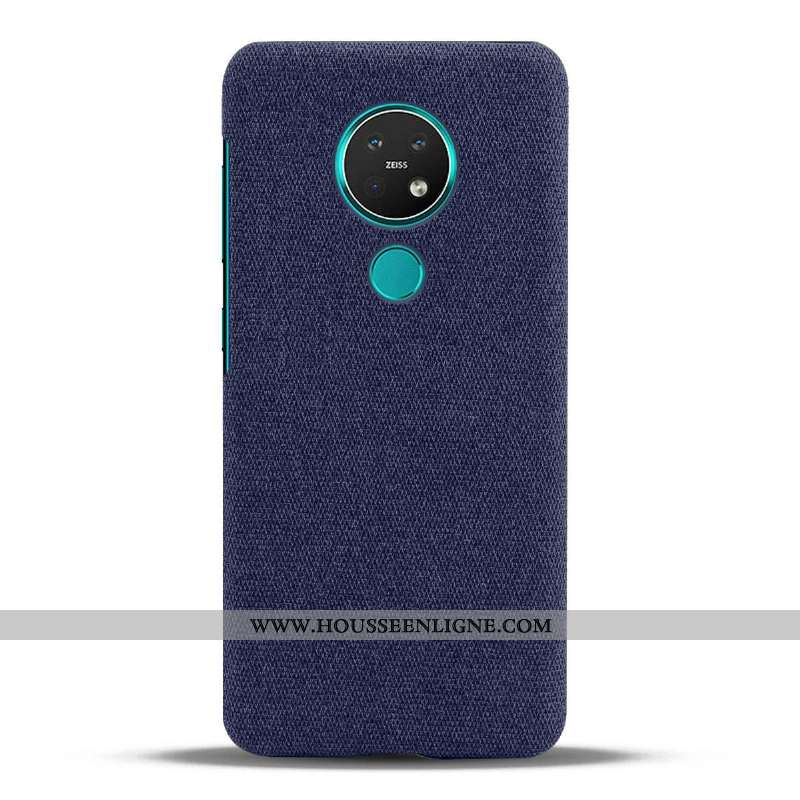 Coque Nokia 6.2 Protection Légère Étui Gris Téléphone Portable Incassable Tissu