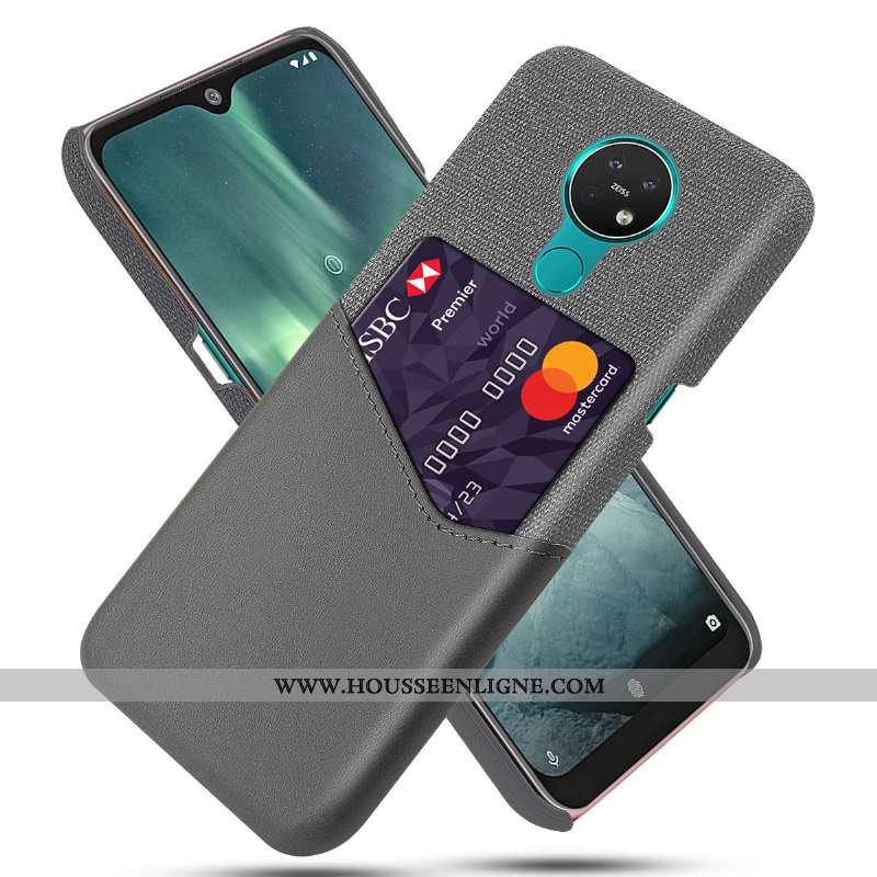 Coque Nokia 6.2 Protection Ultra Qualité Difficile Carte Étui Rouge