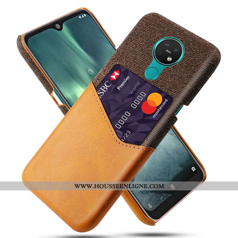 Coque Nokia 6.2 Protection Ultra Qualité Difficile Carte Étui Rouge