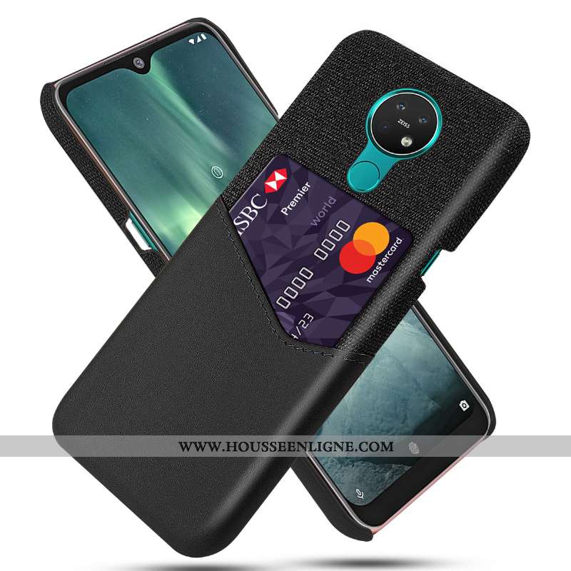 Coque Nokia 6.2 Protection Ultra Qualité Difficile Carte Étui Rouge