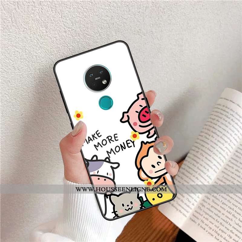 Coque Nokia 6.2 Silicone Protection Personnalité Personnalisé Amoureux Tendance Blanche