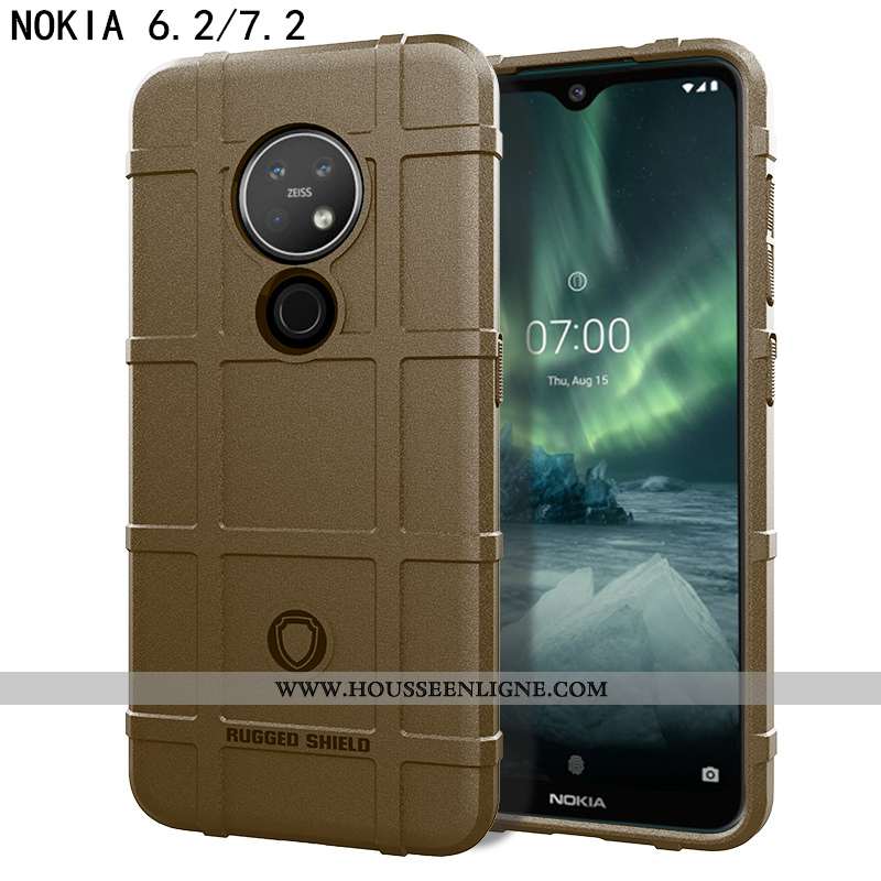 Coque Nokia 6.2 Silicone Protection Étui Tendance Antidérapant Nouveau Fluide Doux Noir