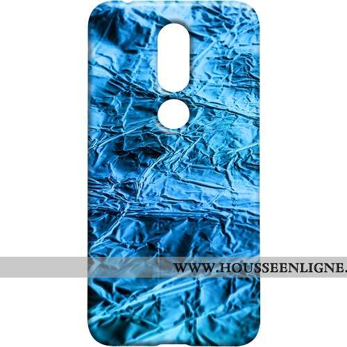 Coque Nokia 7.1 Délavé En Daim Vintage Étui Téléphone Portable Métal Difficile Marron