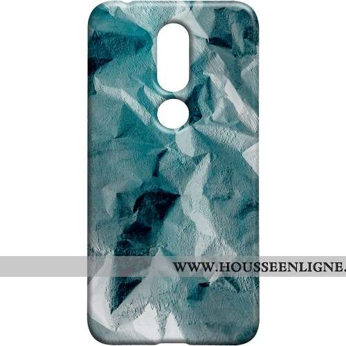 Coque Nokia 7.1 Délavé En Daim Vintage Étui Téléphone Portable Métal Difficile Marron