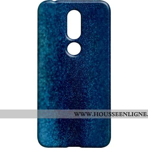 Coque Nokia 7.1 Délavé En Daim Vintage Étui Téléphone Portable Métal Difficile Marron