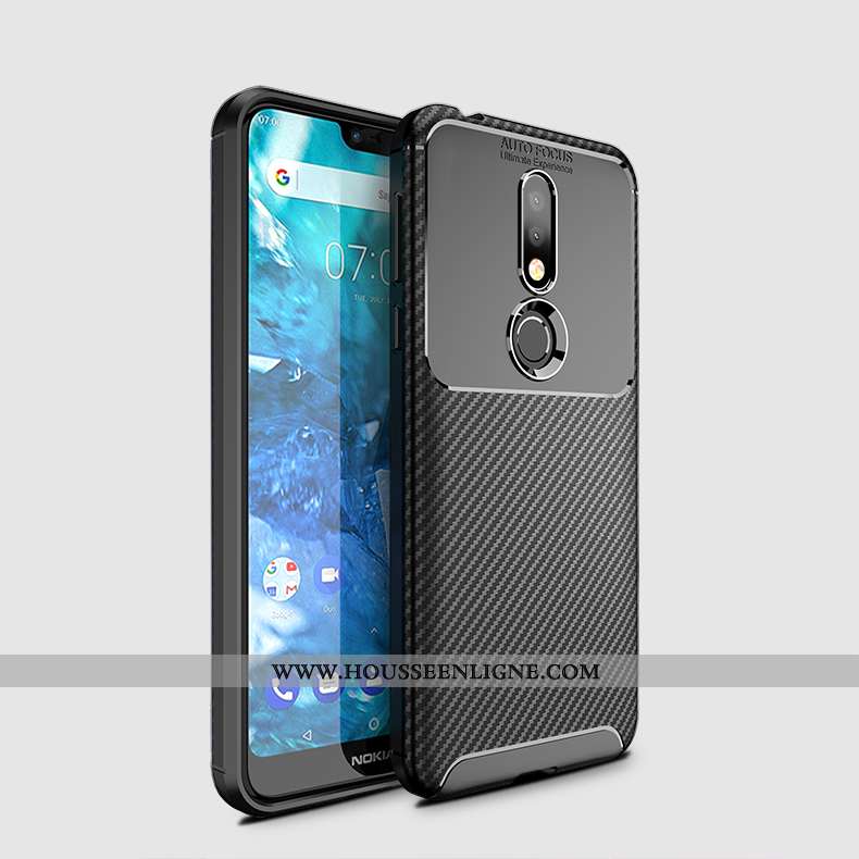 Coque Nokia 7.1 Fluide Doux Silicone Téléphone Portable Délavé En Daim Respirant Nouveau Légères Mar