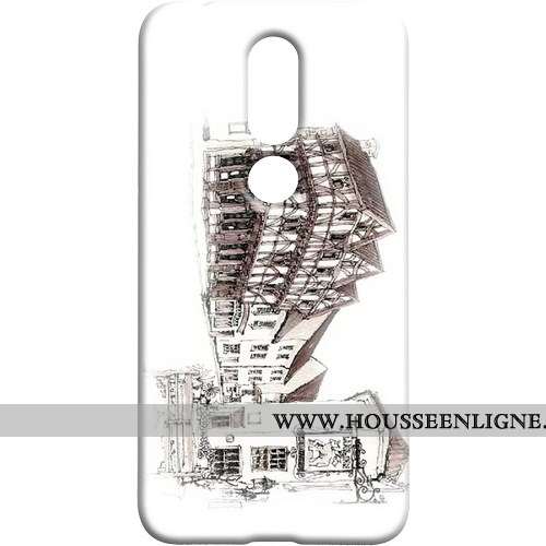 Coque Nokia 7.1 Protection Téléphone Portable Difficile Peinte À La Main Blanc Vent Blanche