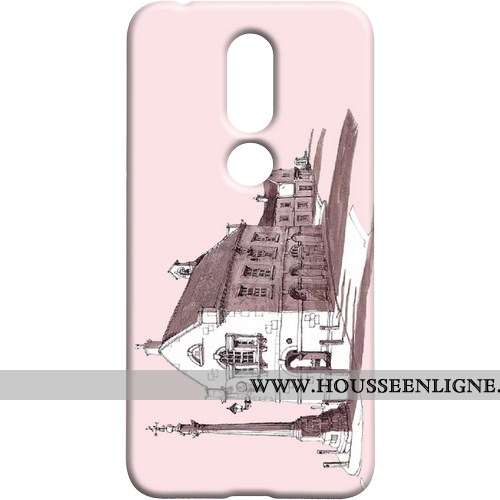 Coque Nokia 7.1 Protection Téléphone Portable Difficile Peinte À La Main Blanc Vent Blanche