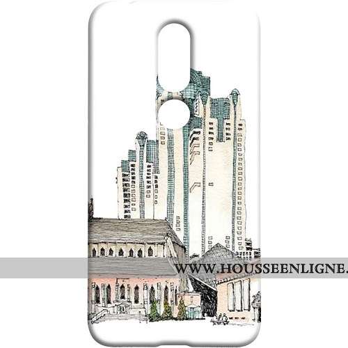 Coque Nokia 7.1 Protection Téléphone Portable Difficile Peinte À La Main Blanc Vent Blanche