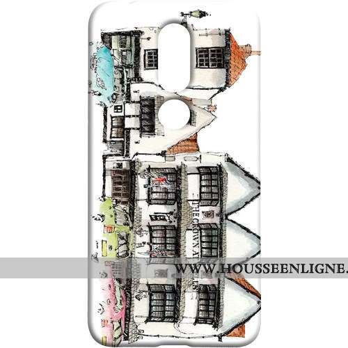 Coque Nokia 7.1 Protection Téléphone Portable Difficile Peinte À La Main Blanc Vent Blanche