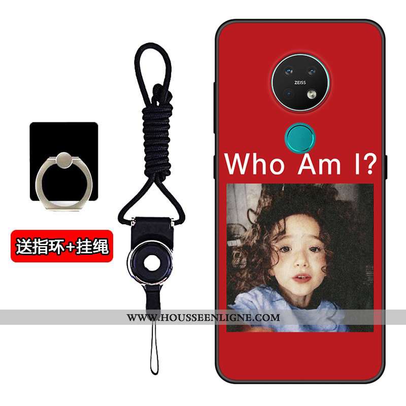 Coque Nokia 7.2 Fluide Doux Silicone Amoureux Incassable Personnalisé Tout Compris Noir