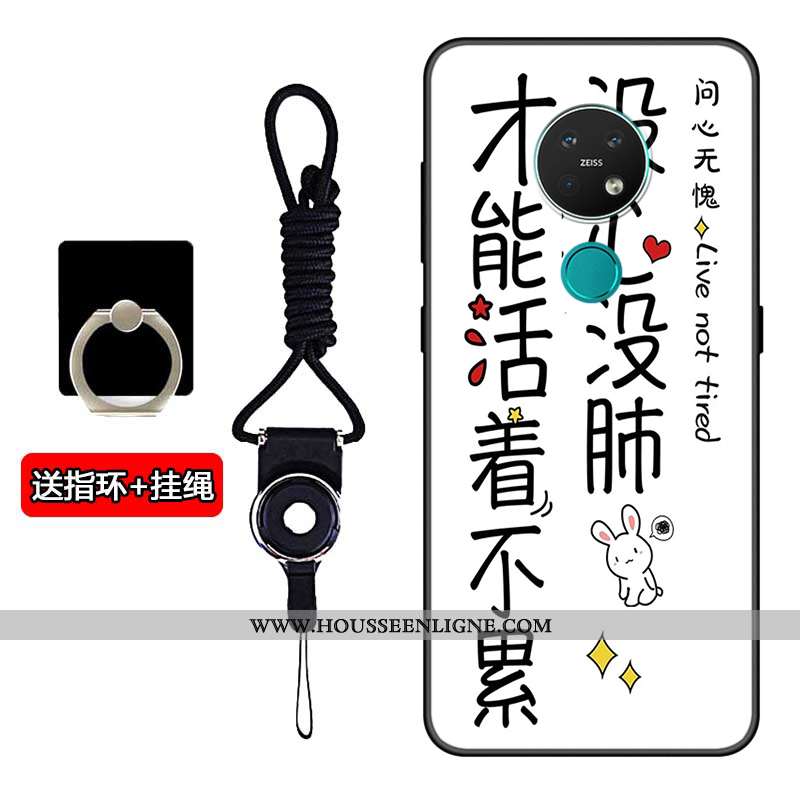 Coque Nokia 7.2 Fluide Doux Silicone Amoureux Incassable Personnalisé Tout Compris Noir