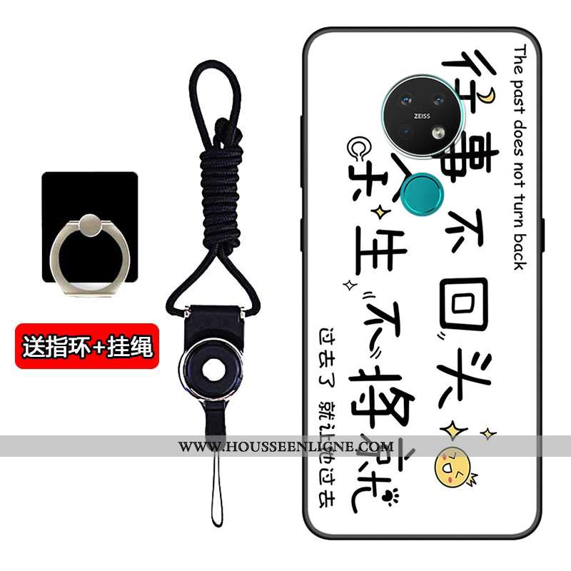 Coque Nokia 7.2 Fluide Doux Silicone Amoureux Incassable Personnalisé Tout Compris Noir