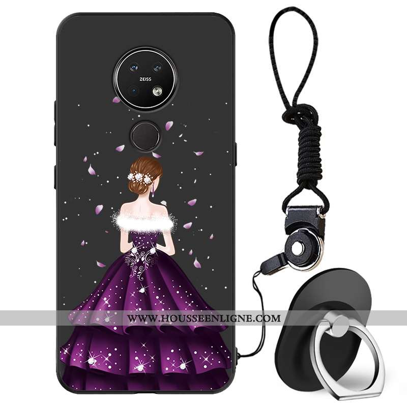 Coque Nokia 7.2 Protection Charmant Frais Petit Tout Compris Téléphone Portable Noir