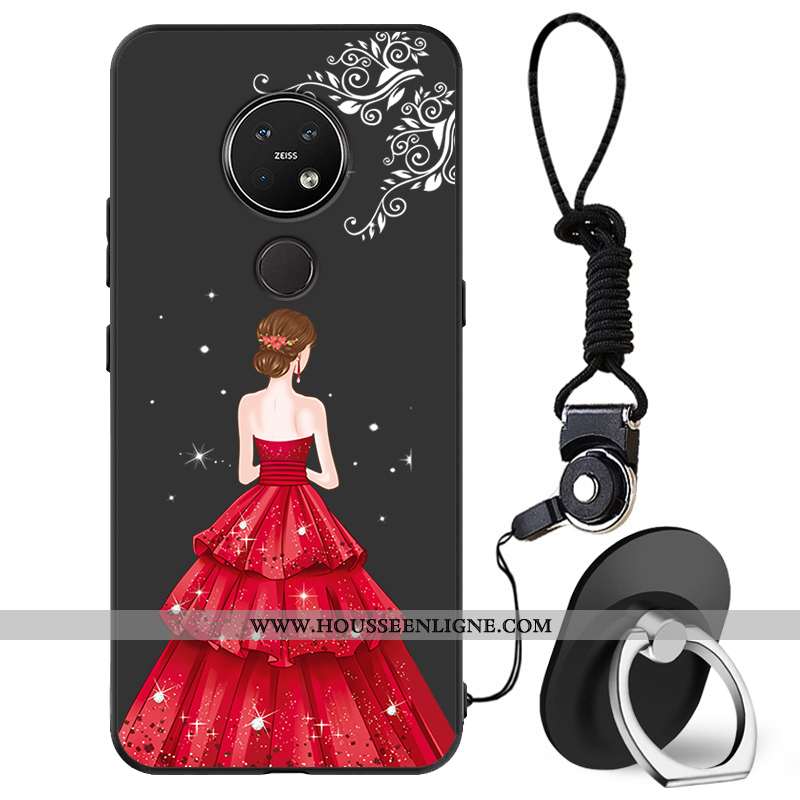 Coque Nokia 7.2 Protection Charmant Frais Petit Tout Compris Téléphone Portable Noir