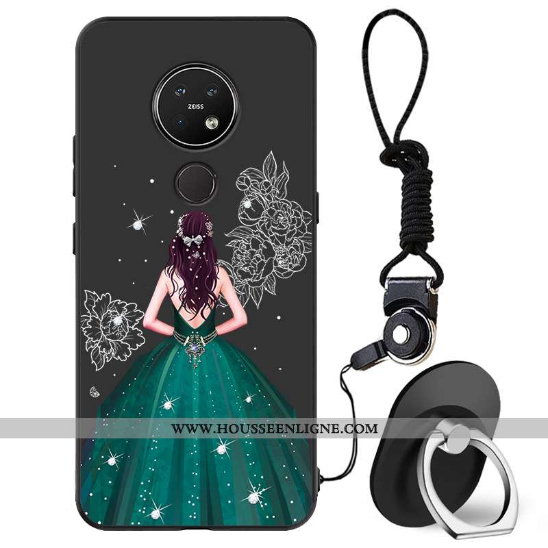 Coque Nokia 7.2 Protection Charmant Frais Petit Tout Compris Téléphone Portable Noir