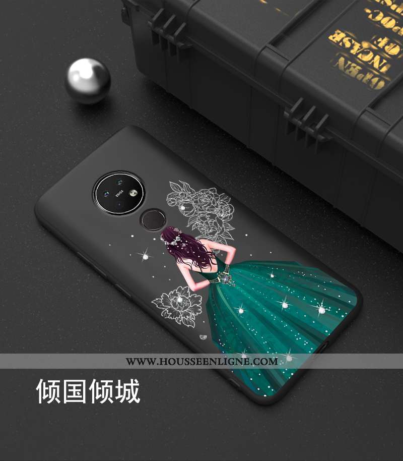 Coque Nokia 7.2 Protection Charmant Frais Petit Tout Compris Téléphone Portable Noir