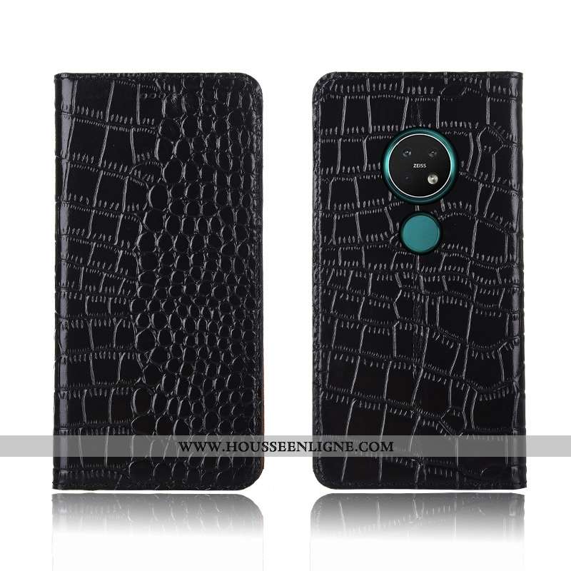Coque Nokia 7.2 Protection Cuir Étui Tout Compris Silicone Clamshell Fluide Doux Rouge