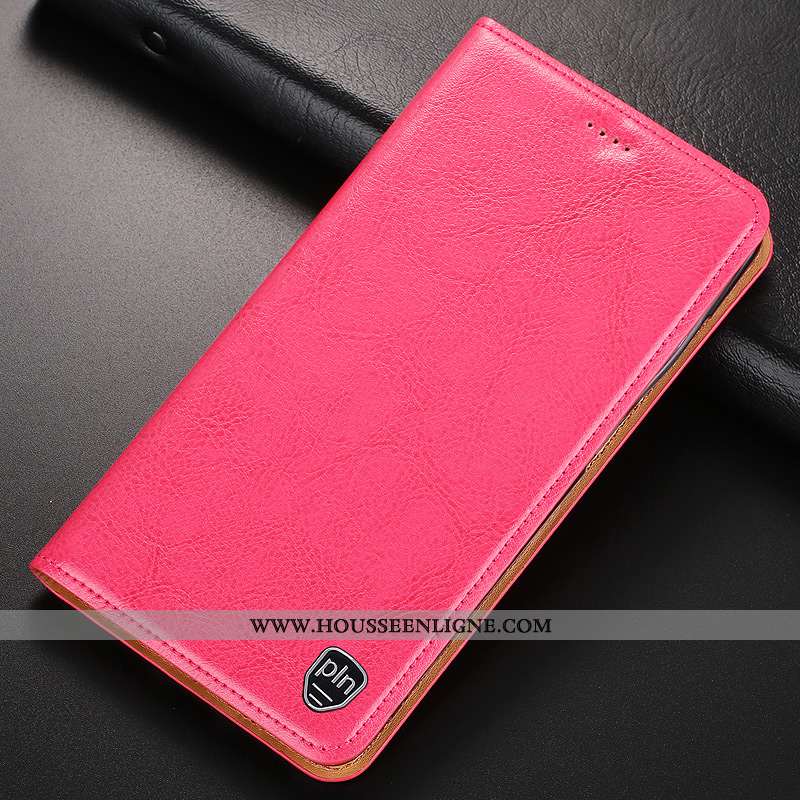 Coque Nokia 7 Plus Cuir Modèle Fleurie Téléphone Portable Housse Étui Protection Véritable Marron