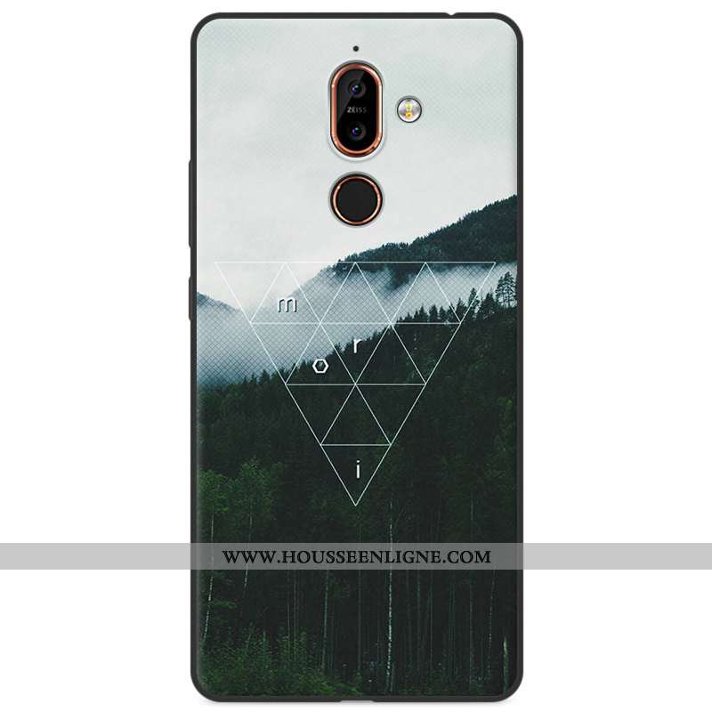 Coque Nokia 7 Plus Fluide Doux Silicone Étui Téléphone Portable Multicolore Dessin Animé Protection 