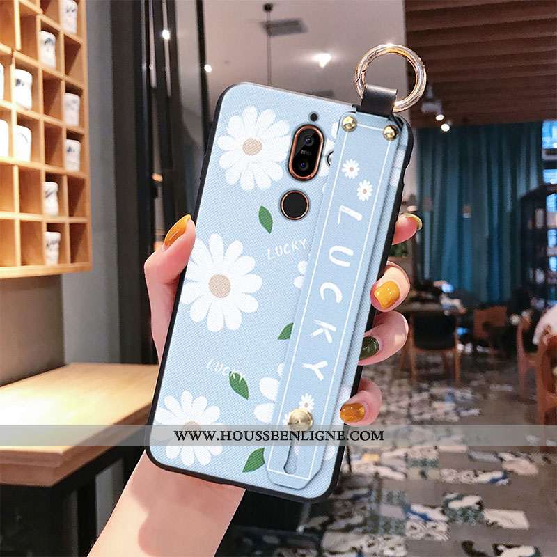 Coque Nokia 7 Plus Protection Ornements Suspendus Tout Compris Vert Téléphone Portable Incassable Ve