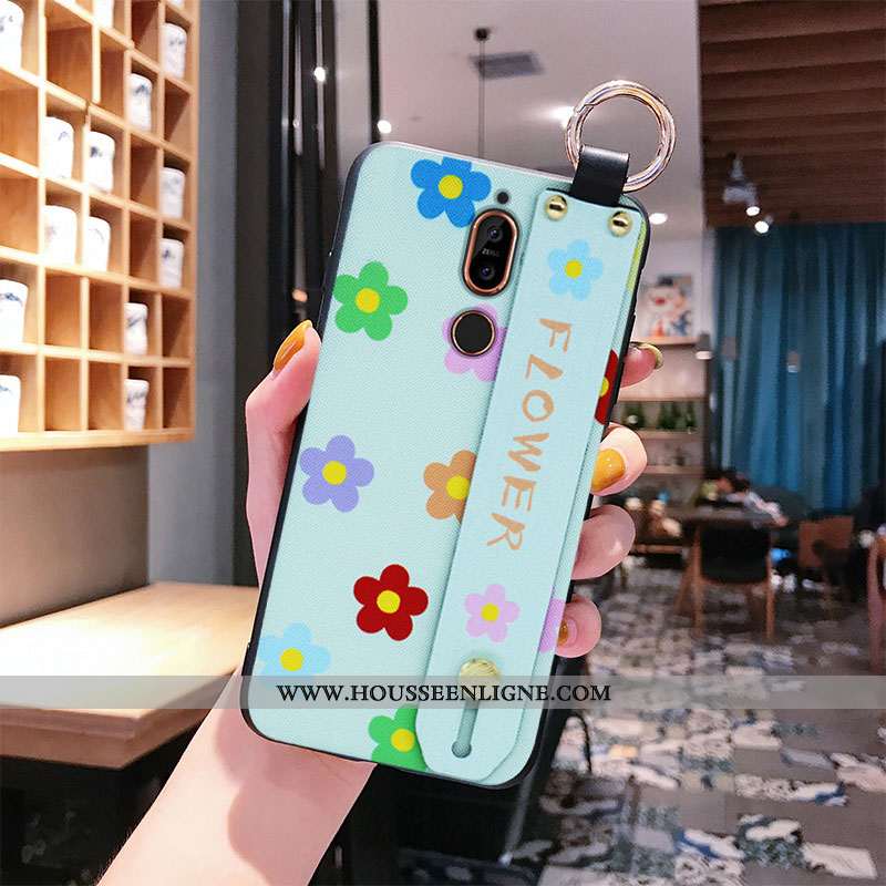 Coque Nokia 7 Plus Protection Ornements Suspendus Tout Compris Vert Téléphone Portable Incassable Ve