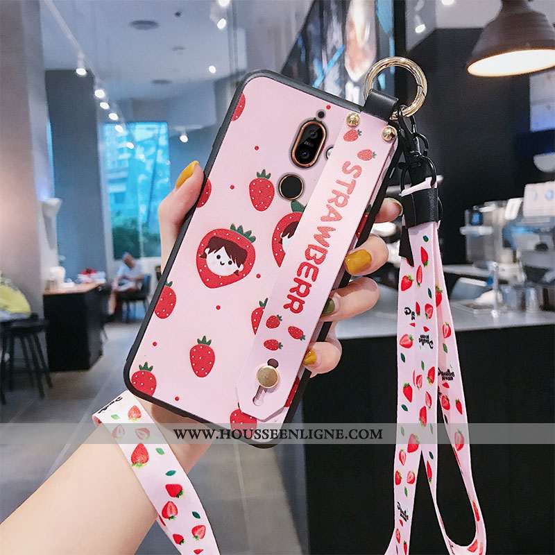 Coque Nokia 7 Plus Protection Ornements Suspendus Tout Compris Vert Téléphone Portable Incassable Ve