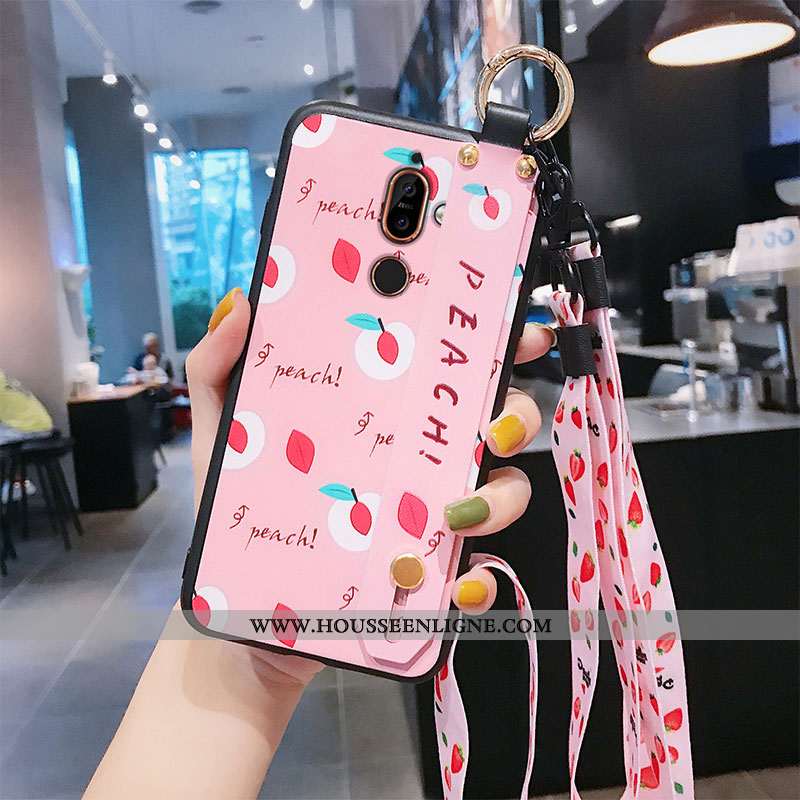Coque Nokia 7 Plus Protection Ornements Suspendus Tout Compris Vert Téléphone Portable Incassable Ve