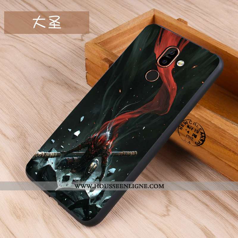 Coque Nokia 7 Plus Silicone Protection Incassable Étui Noir Tout Compris