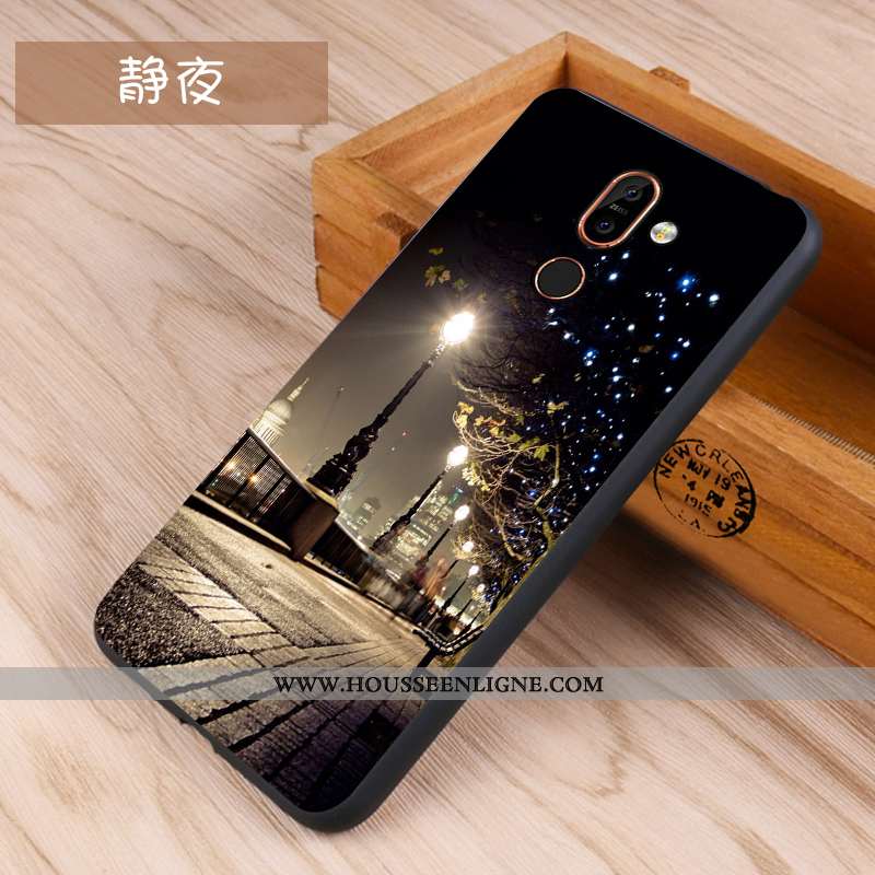 Coque Nokia 7 Plus Silicone Protection Incassable Étui Noir Tout Compris