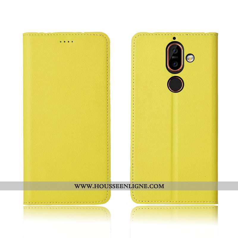 Coque Nokia 7 Plus Silicone Protection Étui Nouveau Fluide Doux Incassable Marron