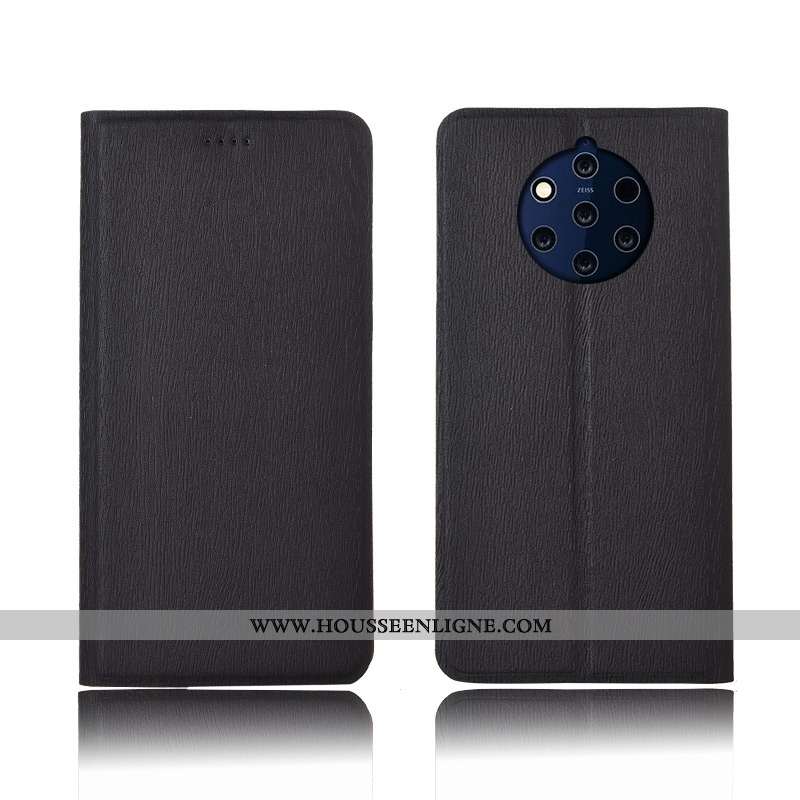 Coque Nokia 9 Pureview Protection Cuir Rose Téléphone Portable Incassable Silicone Modèle Fleurie