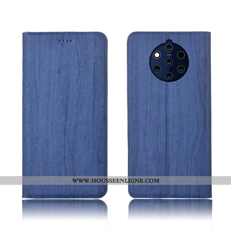 Coque Nokia 9 Pureview Protection Cuir Rose Téléphone Portable Incassable Silicone Modèle Fleurie