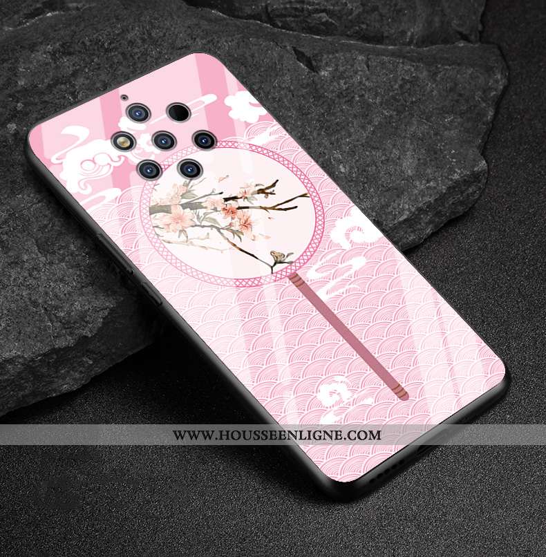Coque Nokia 9 Pureview Verre Protection Blanc Téléphone Portable Étui Blanche