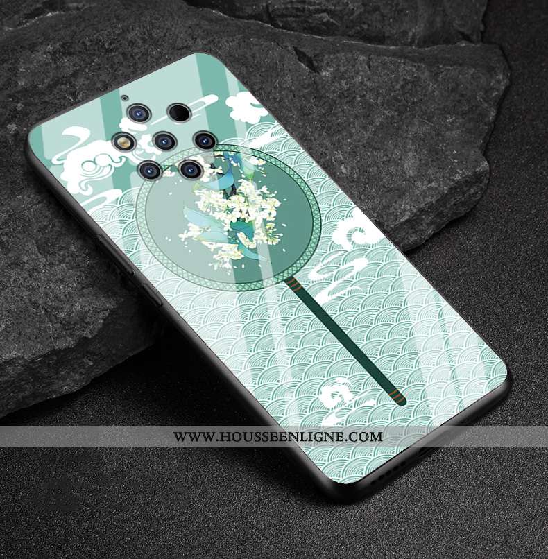 Coque Nokia 9 Pureview Verre Protection Blanc Téléphone Portable Étui Blanche