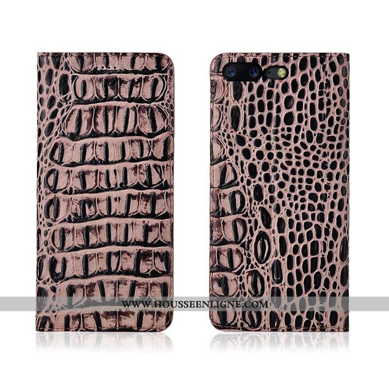 Coque Oneplus 5 Cuir Véritable Cuir Tout Compris Incassable Téléphone Portable Clamshell Bleu